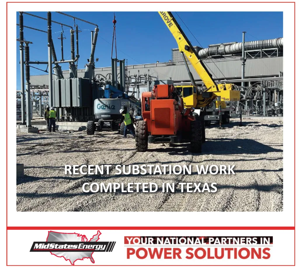 Substation Work Completed in Texas